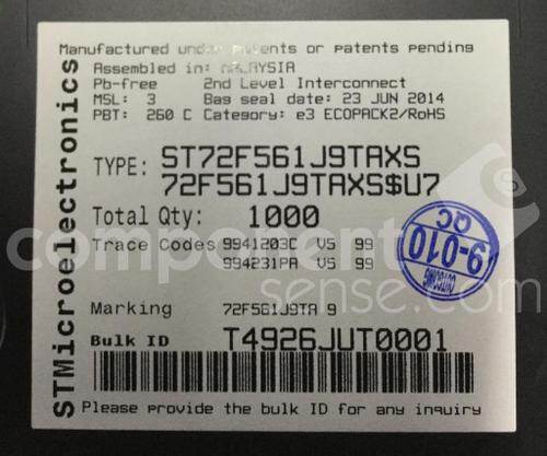ST72F561J9TAXS